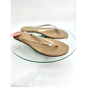 Havaianas Flip Flop Sandals Womens Rose Gold